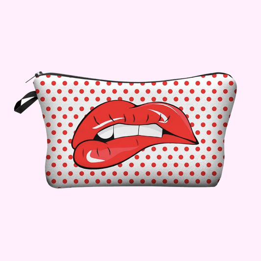 Red Hot Lips Cosmetic Bag