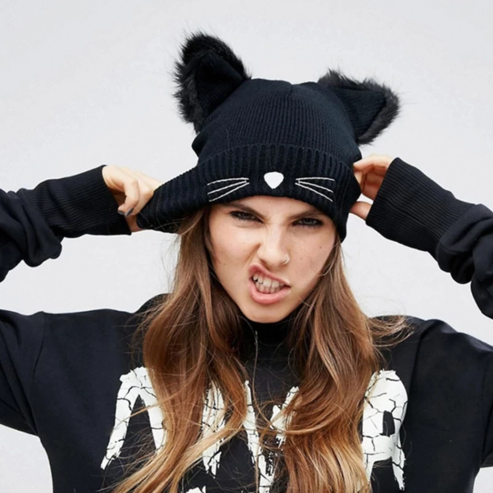 Cat Ears Knit Beanie