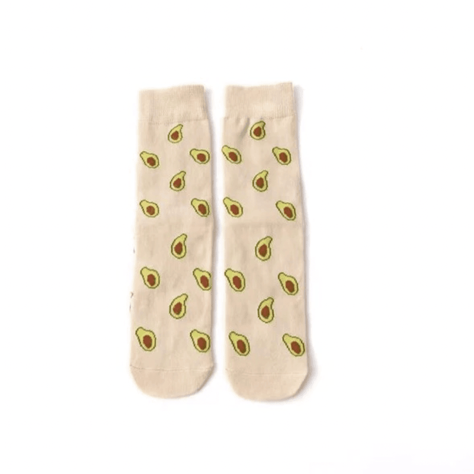 Cream Avocado Socks