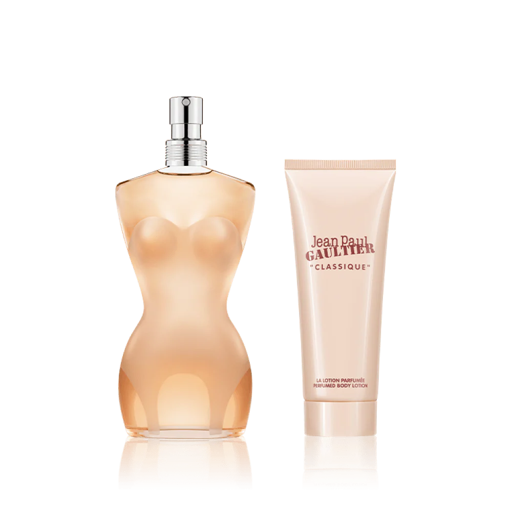 Classique by Jean Paul Gaultier for Women - 2 Pc Gift Set 1.7oz EDT Spray, 2.5oz Perfumed Body Lotion