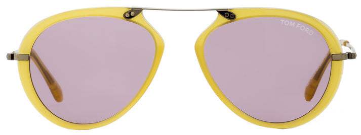 Tom Ford TF473 39Y Aaron - Shiny Yellow-Violet by Tom Ford for Unisex - 53-17-145 mm Sunglasses