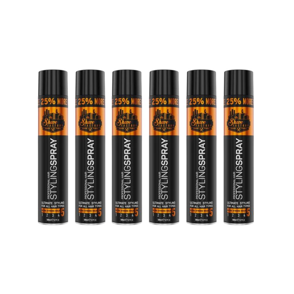 The Shave Factory Hair Styling Spray 16.9 oz Multipack