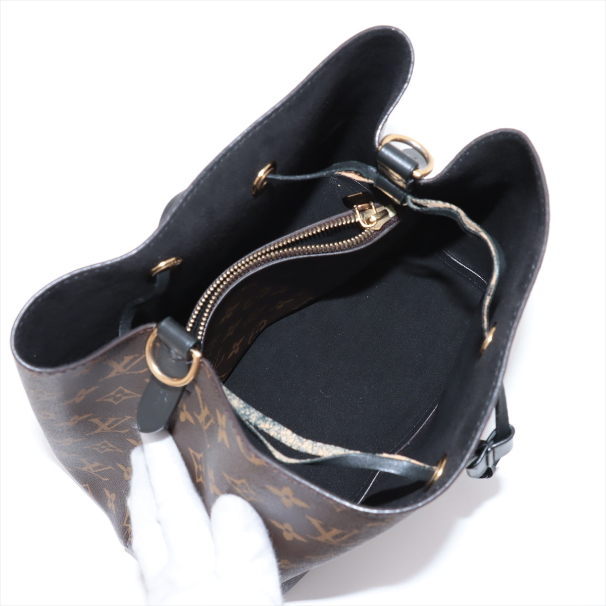 Louis Vuitton Monogram Macassar Neonoe Bucket Bag