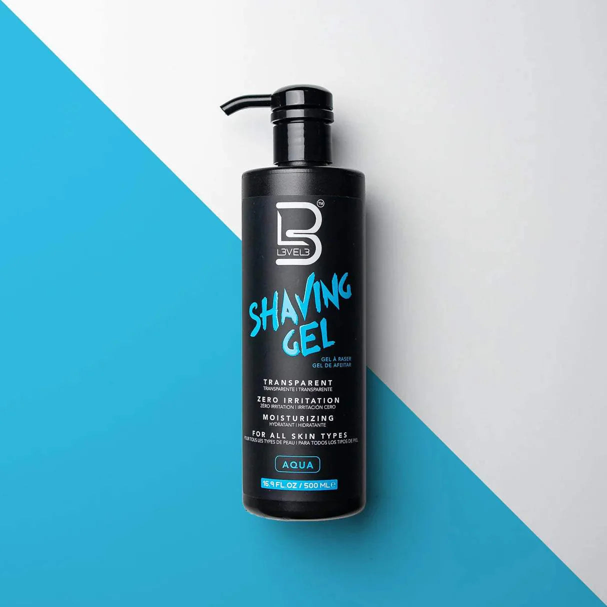 L3VEL3 Transparent Aqua Shaving Gel (6 Pack, 12 Pack)