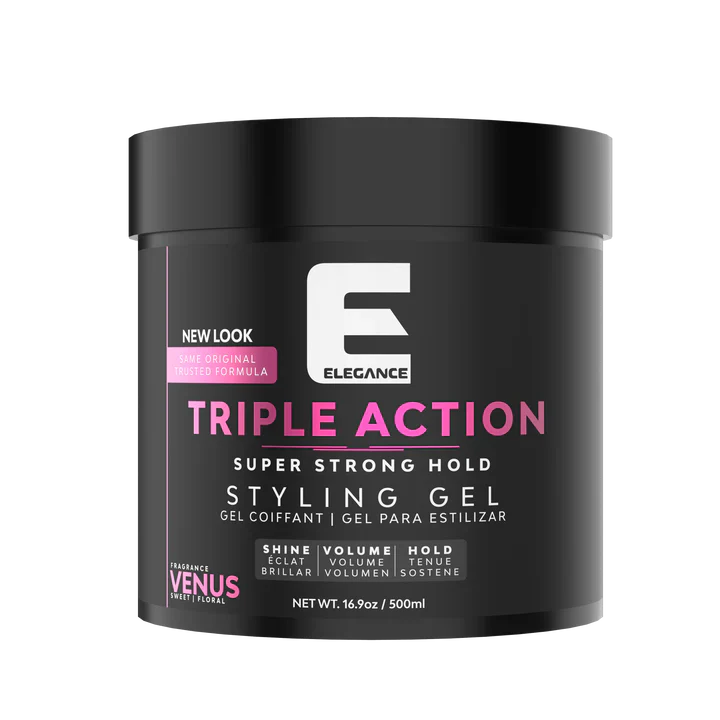 Elegance Triple Action Hair Styling Gel - Moon 16.9 oz