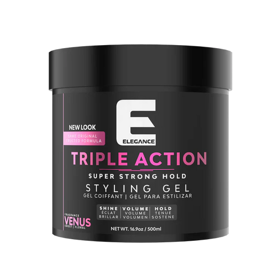 Elegance Triple Action Hair Styling Gel - Moon 16.9 oz