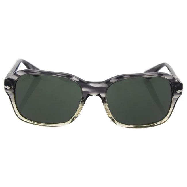 Persol PO3136S 1039-31 - Striped Grey-Green by Persol for Unisex - 57-18-140 mm Sunglasses
