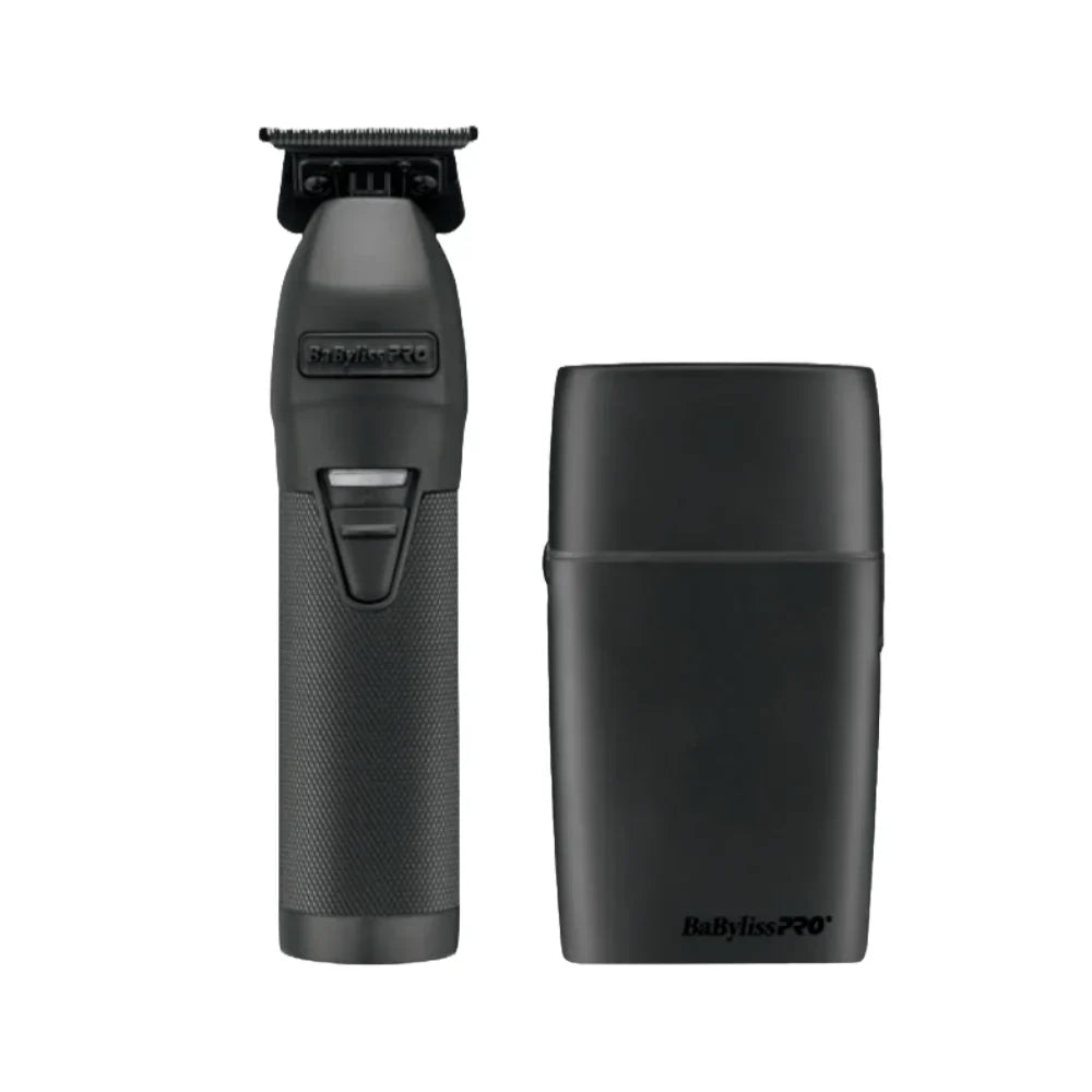 BaBylissPRO LimitedFX Matte Black Trimmer & Double Foil Shaver