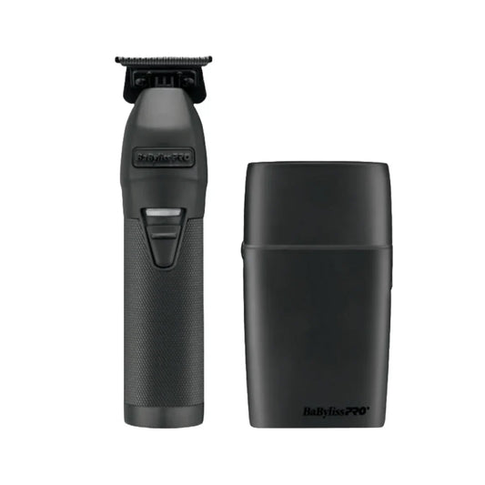 BaBylissPRO LimitedFX Matte Black Trimmer & Double Foil Shaver