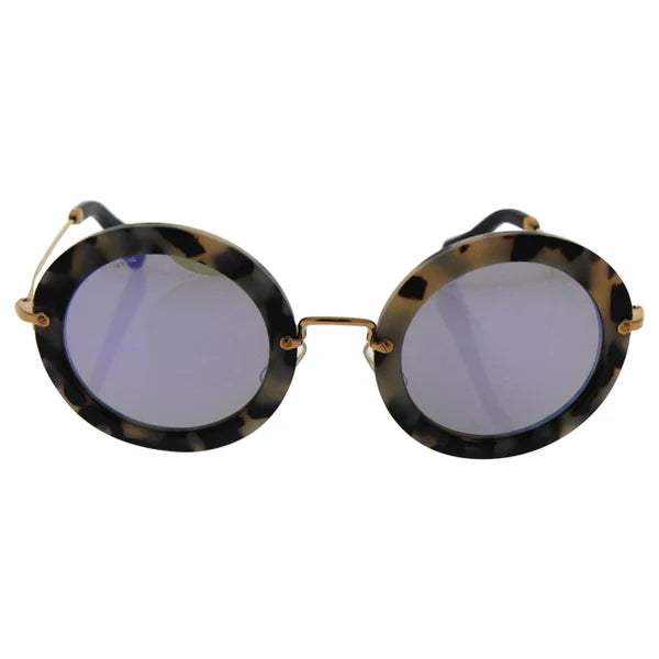 Miu Miu MU 13N HAO-2E2 - Havana-Grey Blue by Miu Miu for Women - 49-26-140 mm Sunglasses