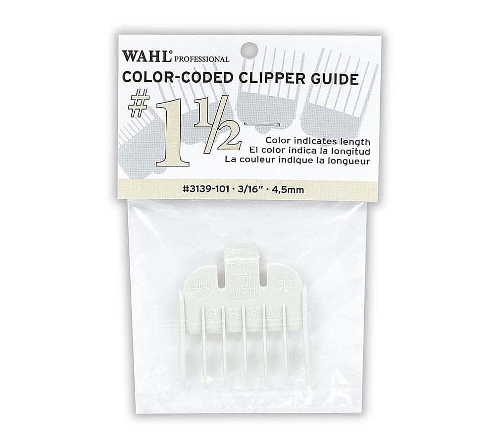 Wahl #1 1/2 Color-Coded Nylon Cutting Guide Comb - Off White (3/16")Wahl #1 1/2 Color-Coded Nylon Cutting Guide Comb - Off White (3/16")