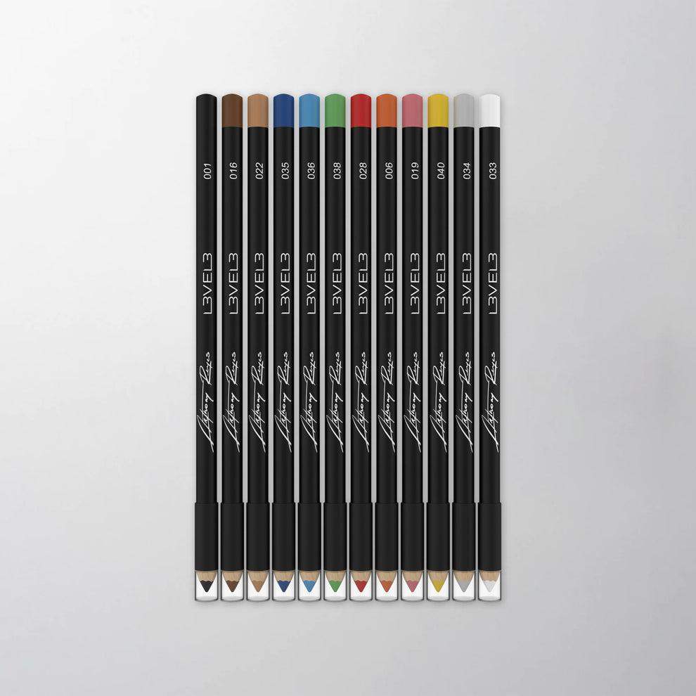 Level3 LV3 - 12PK LINER PENCILS ASSORTED COLORS - BarberSets