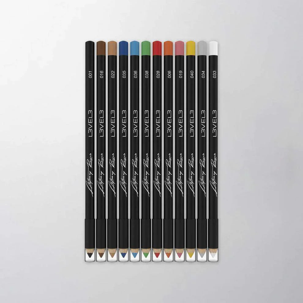 Level3 LV3 - 12PK LINER PENCILS ASSORTED COLORS - BarberSets