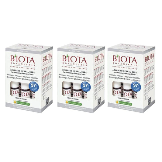 Biota Botanicals Advanced Herbal Care Serum for Thinning - Damaged Hair 12 x 0.34 oz Multipack