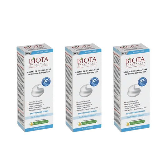 Biota Botanicals Advanced Herbal Care Foaming Serum for Thinning - Damaged Hair 5.1 oz