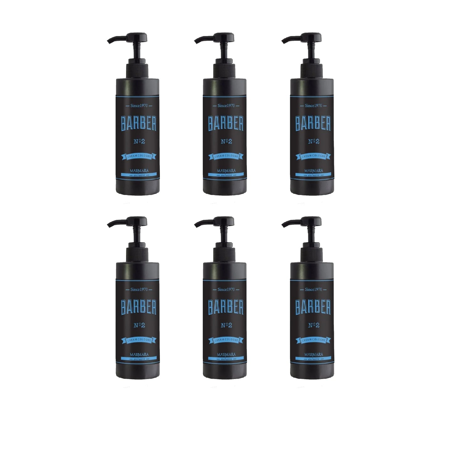 Marmara Barber Cream Cologne No.2, 13.5 oz Multipack