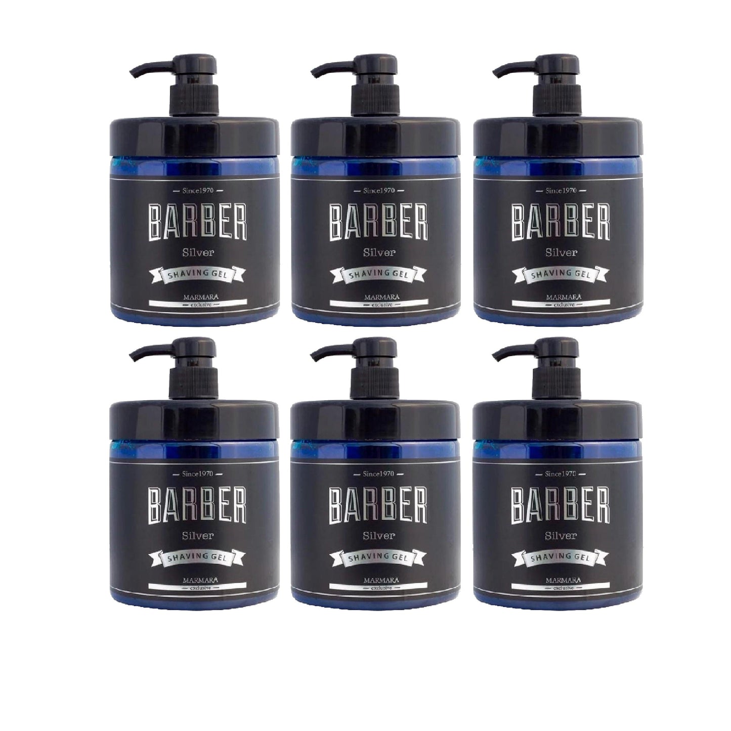 Marmara Barber Silver Shave Gel 33.8 oz Multipack