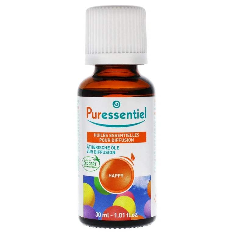 Diffusion Essential Oil - Happy by Puressentiel for Unisex - 1.01 oz Oil