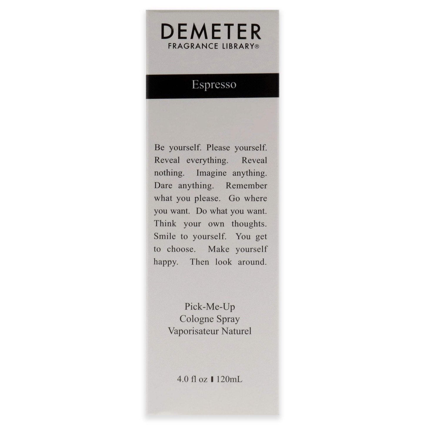 Espresso by Demeter for Unisex - 4 oz Cologne Spray