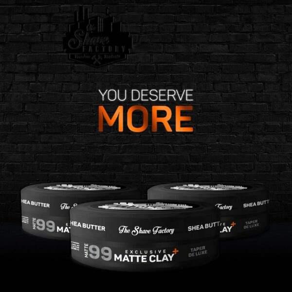 The Shave Factory Exclusive Matte Clay 150ml / 5.07 oz 99 Taper De Luxe TS-9058-99