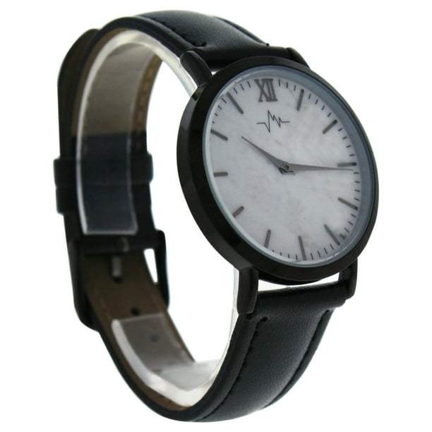 AO-180 Hygge - Marble Dial/Black Leather Strap Watch by Andreas Osten for Women - 1 Pc Watch