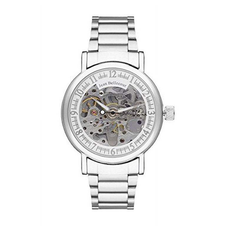 REDH1 Silver Stainless Steel Bracelet Watch by Jean Bellecour for Men - 1 Pc Watch