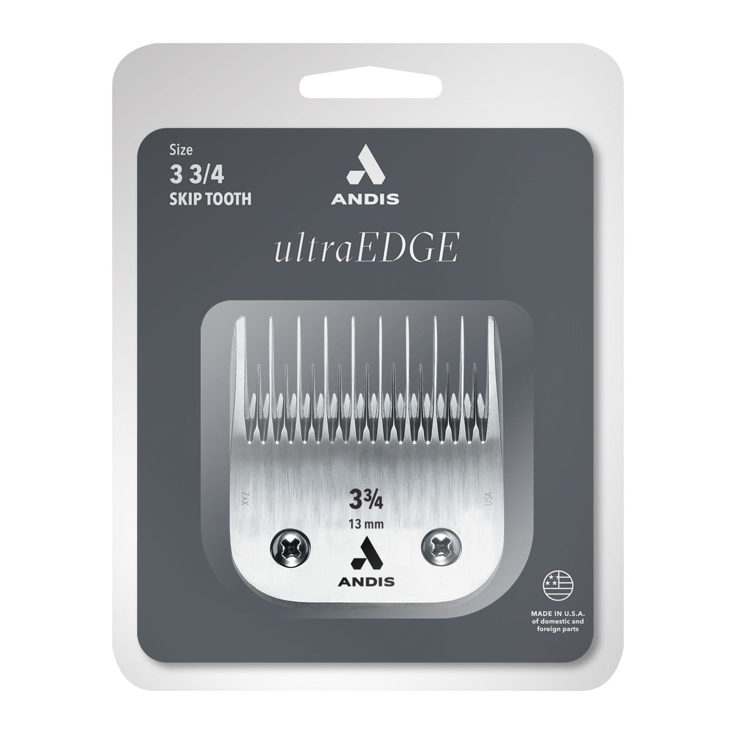 Andis UltraEdge Detachable Blade, Size 3 3/4 Skip Tooth