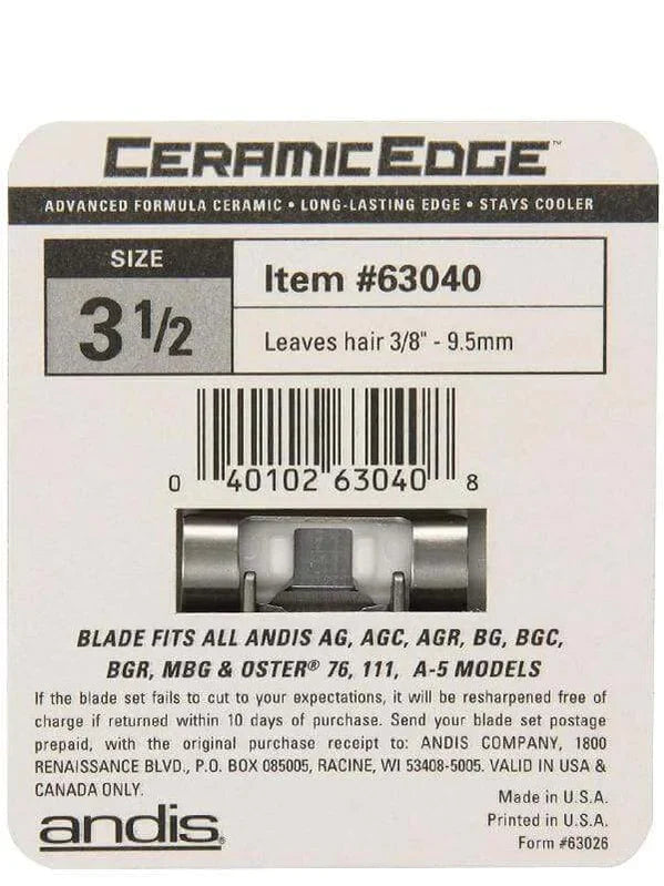Andis CeramicEdge Detachable Blade, Size 3 1/2