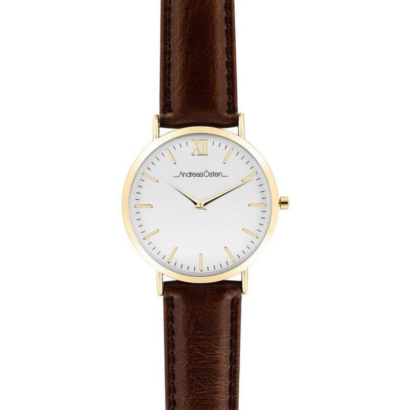 AO-13 Klassisk - Rose Gold/Black Leather Strap Watch by Andreas Osten for Women - 1 Pc Watch