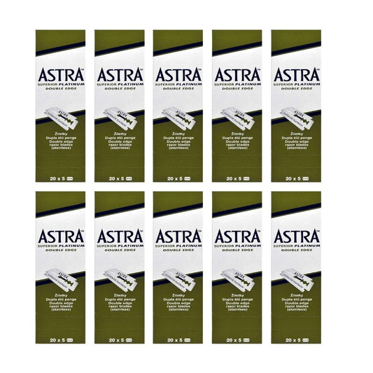 Astra Superior Platinum Double Edge Safety Razor Blade - 1000 Count
