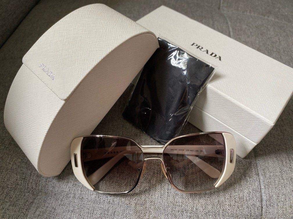 Prada SPR 59S USB-0A7 - Silver-Ivory-Grey Gradient by Prada for Women - 54-16-135 mm Sunglasses