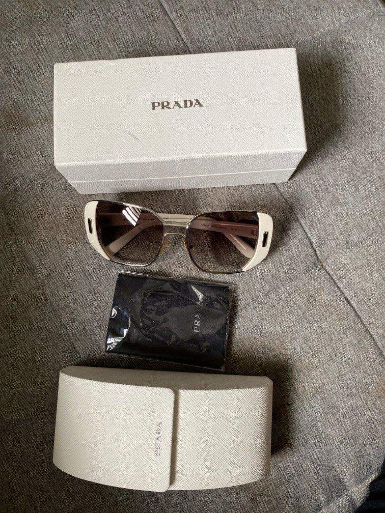 Prada SPR 59S USB-0A7 - Silver-Ivory-Grey Gradient by Prada for Women - 54-16-135 mm Sunglasses