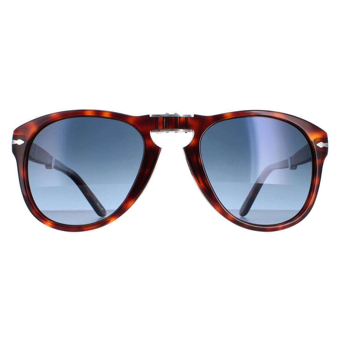 Persol PO714 24-S3 - Havana-Blue Faded Polarized by Persol for Men - 54-21-140 mm Sunglasses