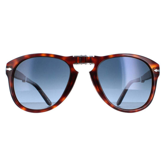 Persol PO714 24-S3 - Havana-Blue Faded Polarized by Persol for Men - 54-21-140 mm Sunglasses