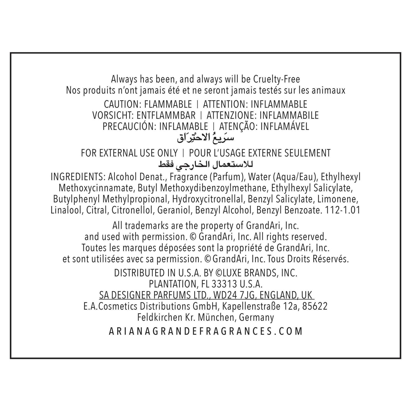 Sweet Like Candy by Ariana Grande for Women - 3.4 oz EDP Spray (Tester)