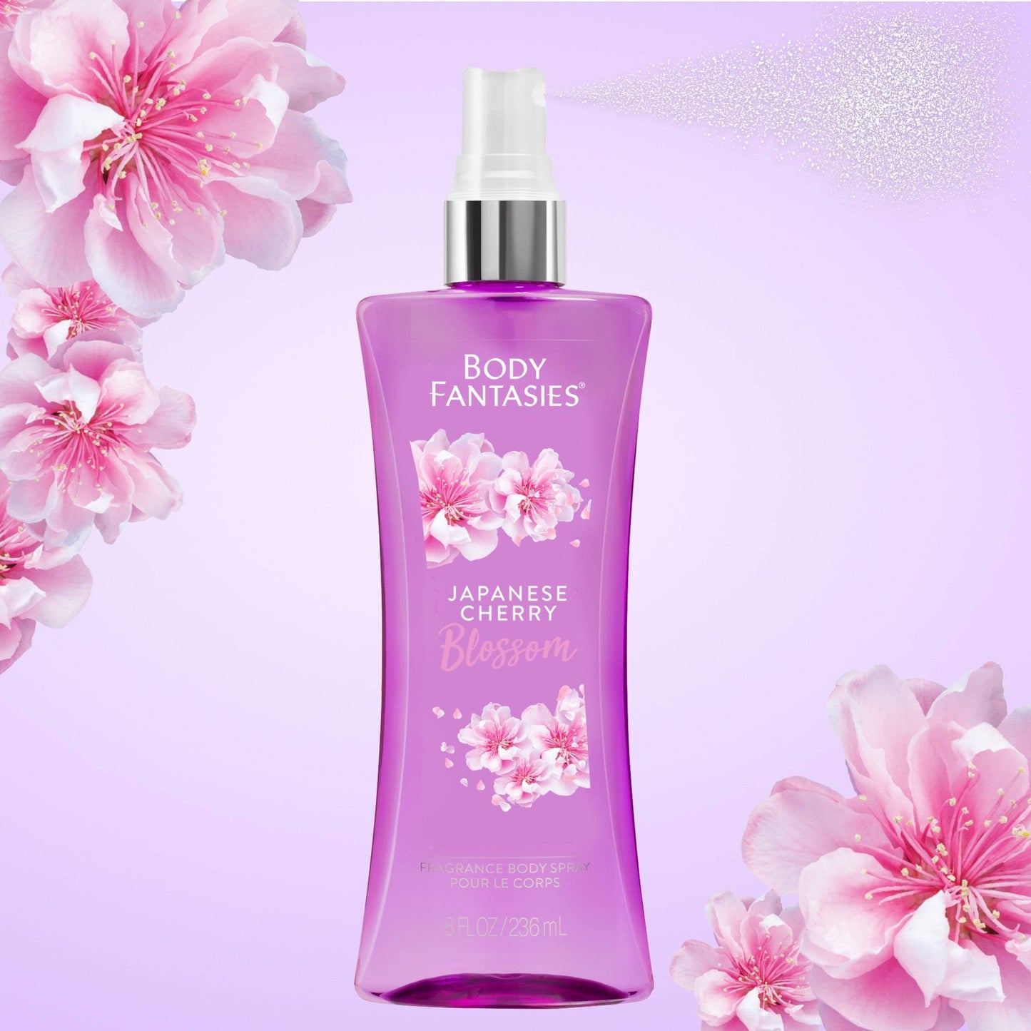 Signature Japanese Cherry Blossom Fragrance Body Spray by Body Fantasies for Women - 8 oz Body Spray