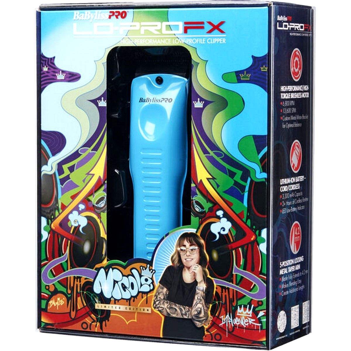 Babyliss Pro LoPROFX Influncer Trimmer - Blue- BB-FX726BI