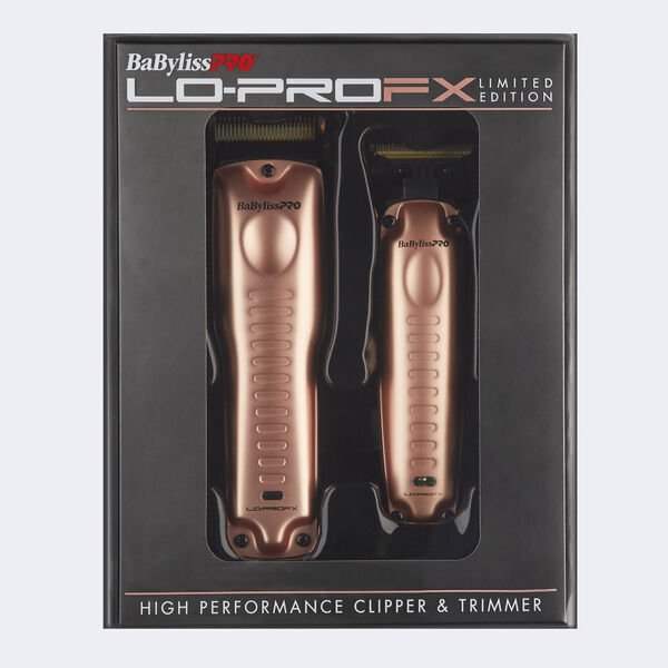 BaBylissPRO LoPROFX Limited Edition Rose Gold Clipper and Trimmer Combo
