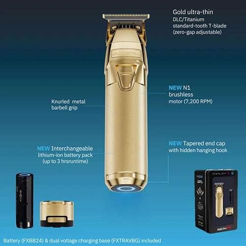 BaByliss Pro GoldFX FXONE Trimmer Limited edition (With Charging Base)