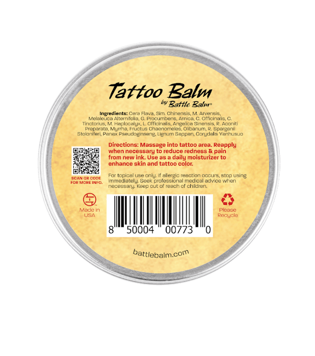 Battle Balm® Tattoo Balm - Tattoo Healing, Moisturizer, & Skin Repair Cream - BarberSets