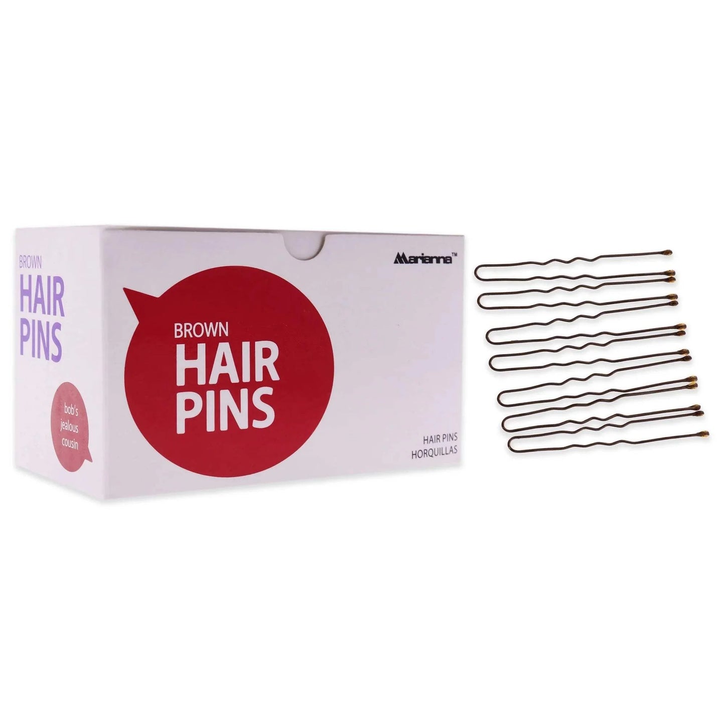 Pro Basic Hair Pins - Brown by Marianna for Women - 1 lb Hair Clips