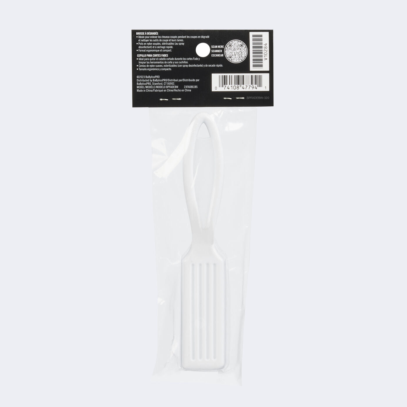 BabylissPro Fade Brush White
