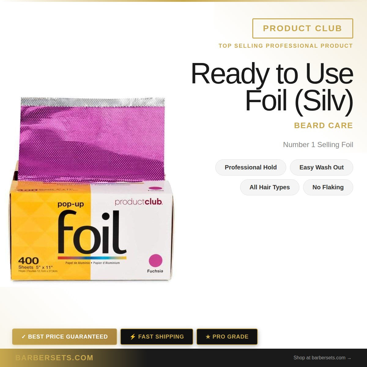 PRODUCT CLUB Ready to Use Foil 500ct (Silv)