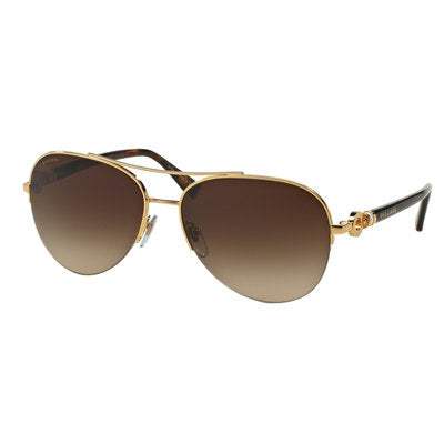 Bvlgari BV6068K 393-3B - Gold Plated-Brown Gradient by Bvlgari for Women - 59-16-135 mm Sunglasses