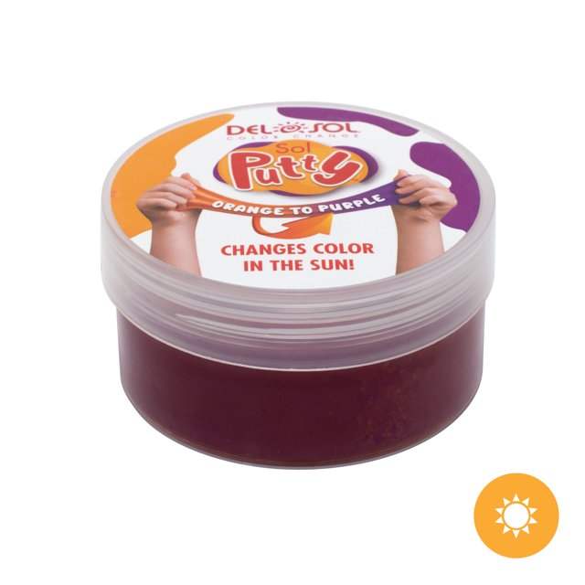 Color-Changing Sol Putty - Orange to Purple by DelSol for Unisex - 1 Pc Putty