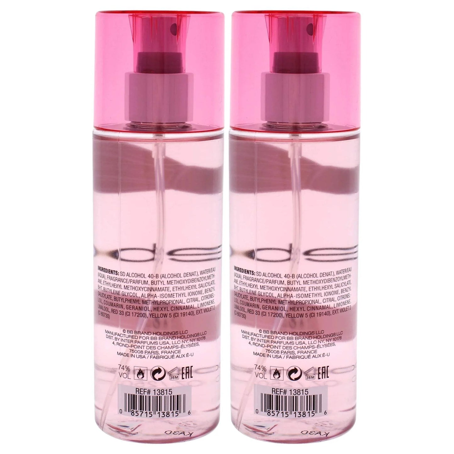 Bebe Silver by Bebe for Women - 8.4 oz Body Mist - Pack of 2
