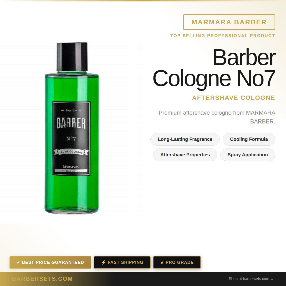 MARMARA BARBER Barber Cologne 500ml No7