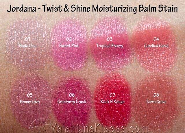 JORDANA Twist & Shine Moisturizing Balm Stain - Tropical Frenzy