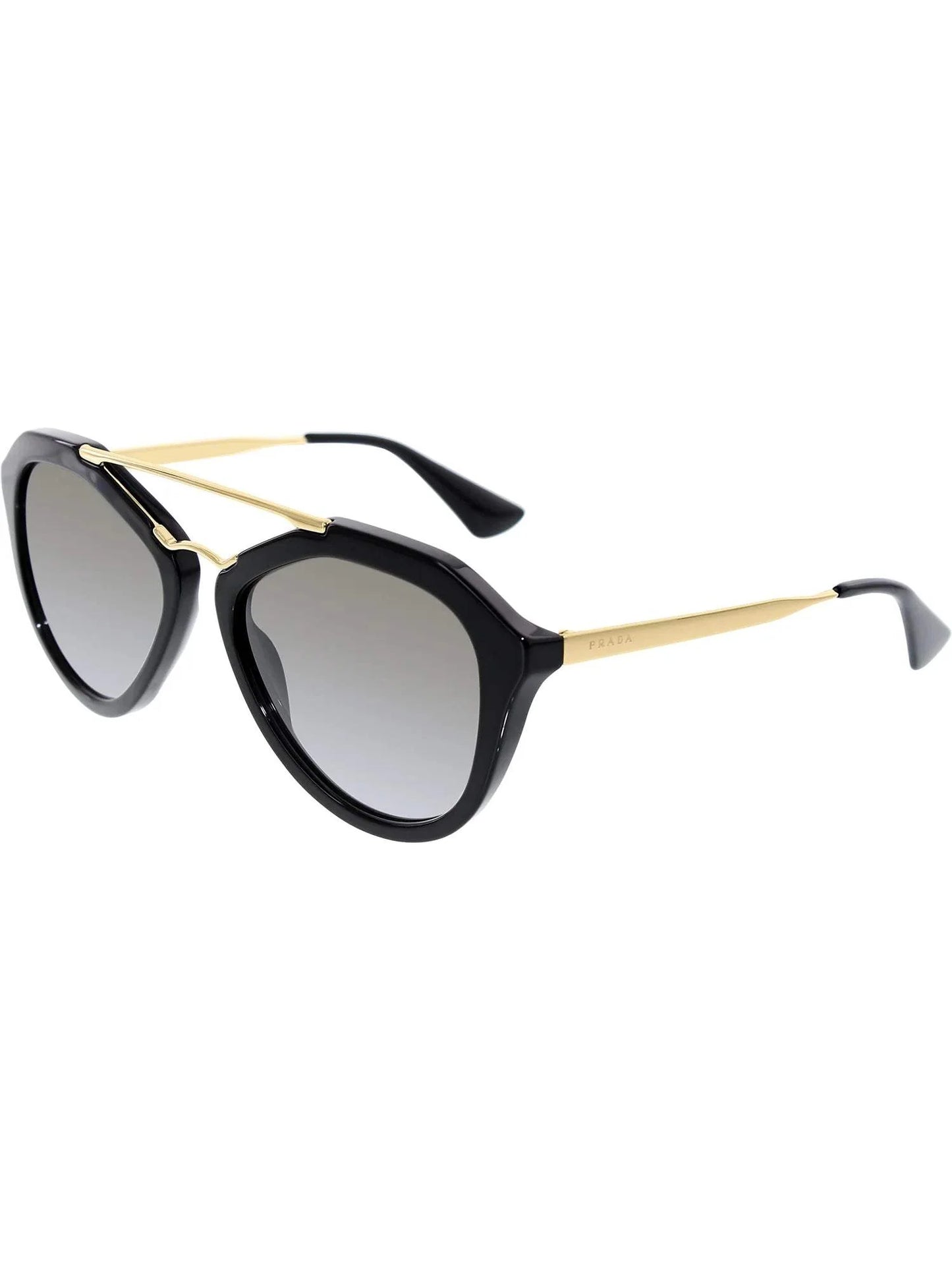 Prada SPR 12Q 1AB-1C0 - Gold Black-Light Brown by Prada for Women - 54-18-135 mm Sunglasses