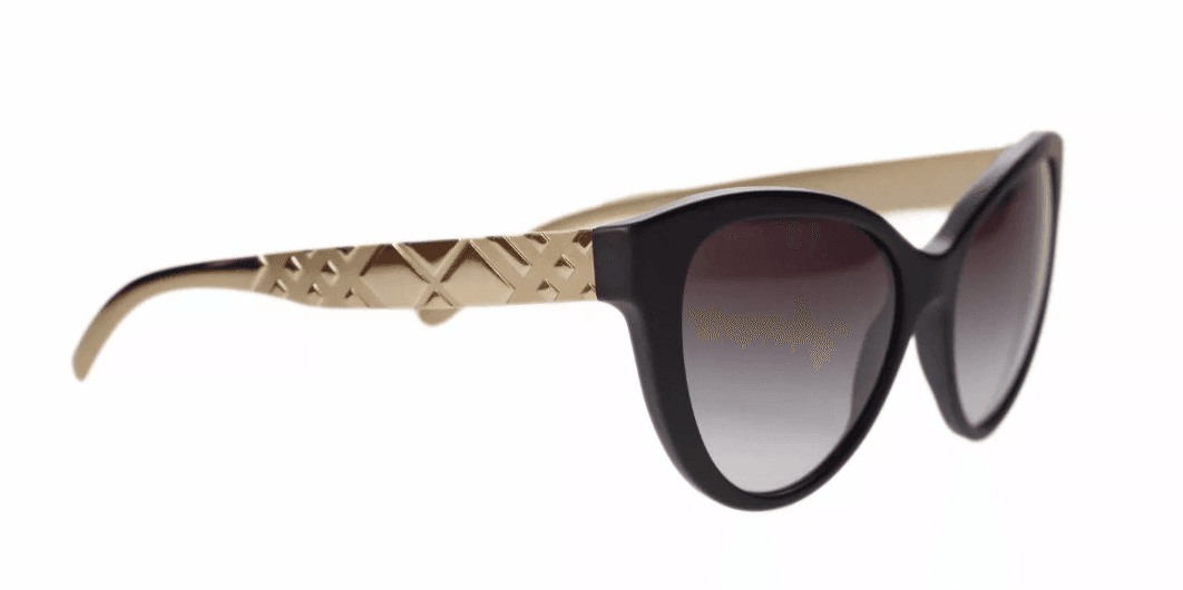 Burberry BE 4220 3464-8G - Matte Black-Grey Gradient by Burberry - 56-17-140 mm Sunglasses